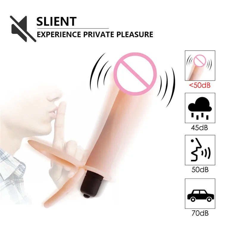 Plug Anal Dupla Penetração - Dildo Vibrador para Casais