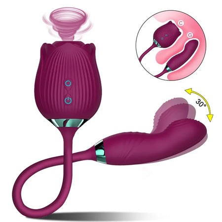 Vibrador Rose 3 em 1