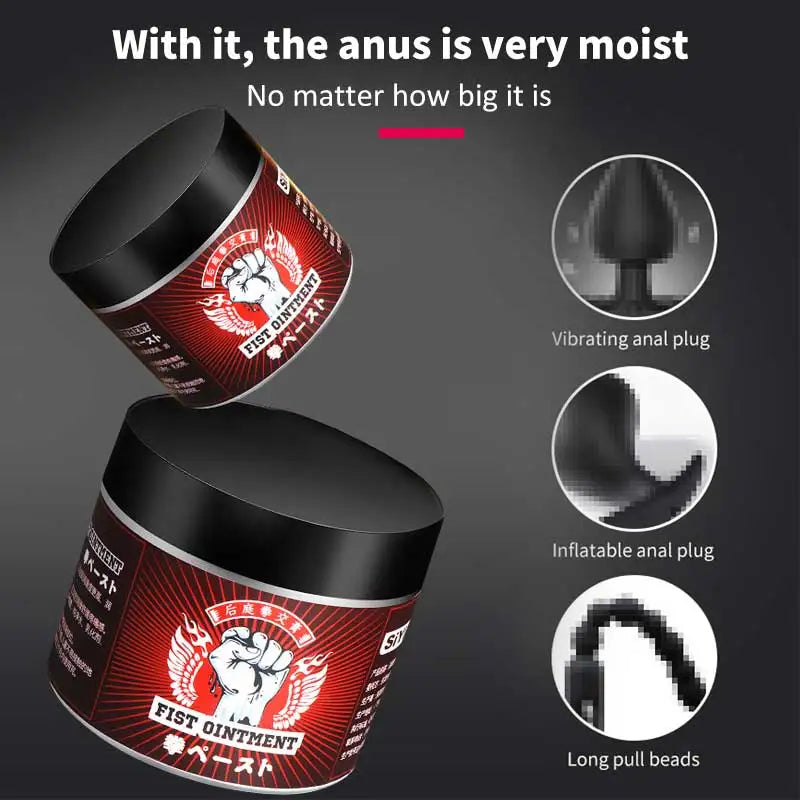 Lubrificante Anal Para Homens e Mulheres Lubrificante Anti-Dor Creme Gel Gay Adultos Óleo Sexual