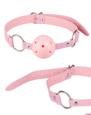 Bola de Boca em Silicone com Arnês para BDSM - Acessório Erótico de Bondage