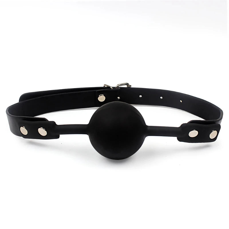 Bola de Boca em Silicone com Arnês para BDSM - Acessório Erótico de Bondage