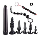 Conjunto de Plug Anal de Silicone - Variações de 4, 5, 7 ou 8 Peças para Prazer Diversificado