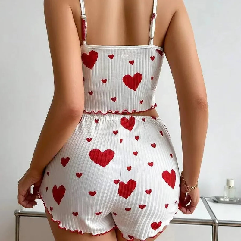Conjunto de pijamas femininos com variações de shorts e calça