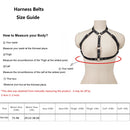 Cinto Estilo de Rua Peitoral Cinto Suspensórios para Mulheres Decoração Punk Rock Cinto de Couro Gótico Acessórios de Roupas