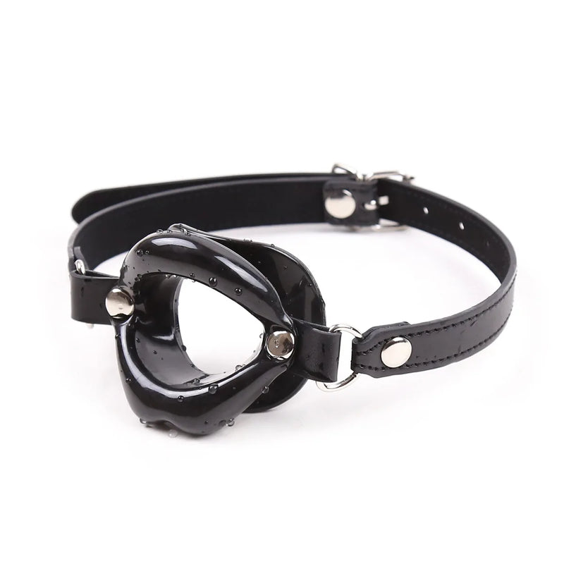 Anel "O" de Silicone com Lábios - Gag Oral Fetichista para BDSM