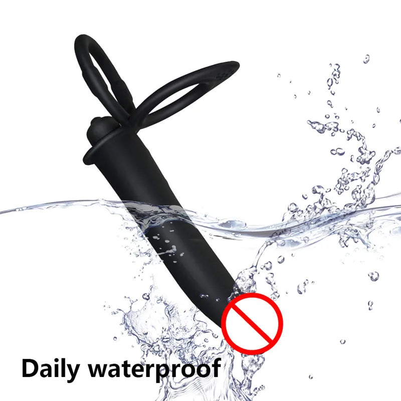 Plug Anal Dupla Penetração - Dildo Vibrador para Casais