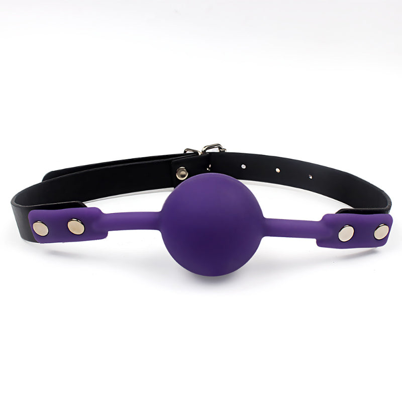Bola de Boca em Silicone com Arnês para BDSM - Acessório Erótico de Bondage