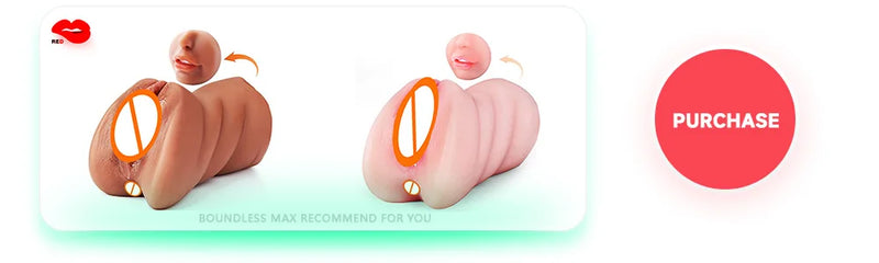 Masturbador Masculino 3 em 1 com Plug Anal e Dildo em Silicone - Prazer Profundo