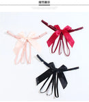 Fio Dental Preto com Laço e Detalhes em Perolas - Lingerie Feminina Sexy