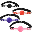 Bola de Boca em Silicone com Arnês para BDSM - Acessório Erótico de Bondage